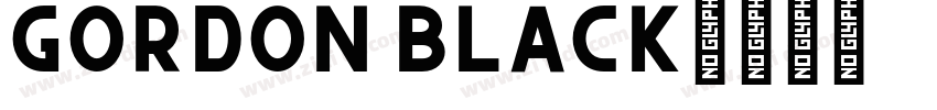 Gordon Black字体转换